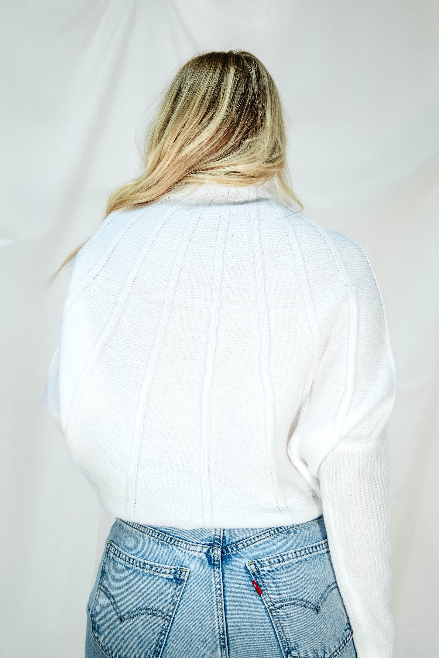 Soft Pleated Mock Neck Top