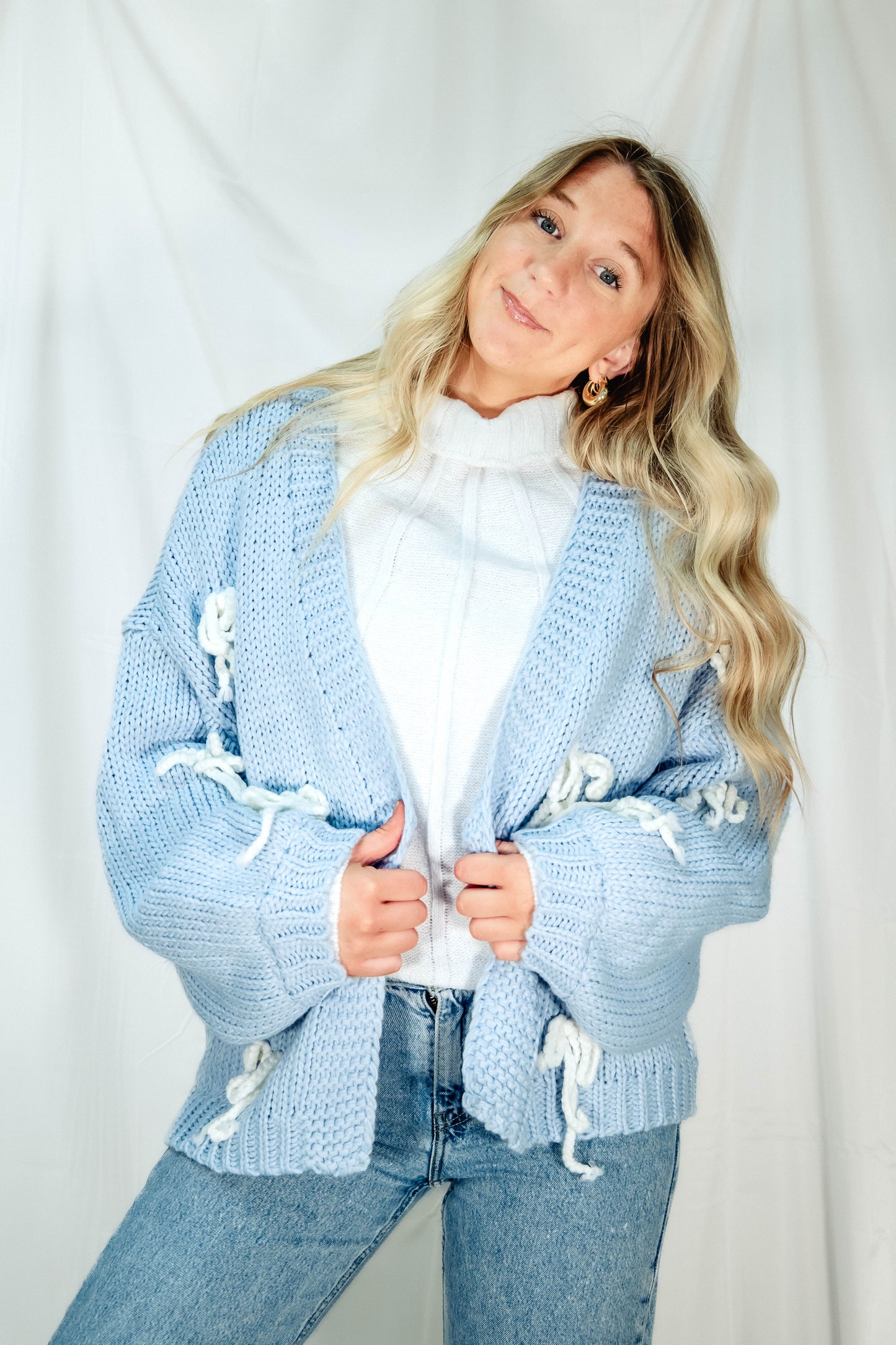 Baby Blues Bow Sweater