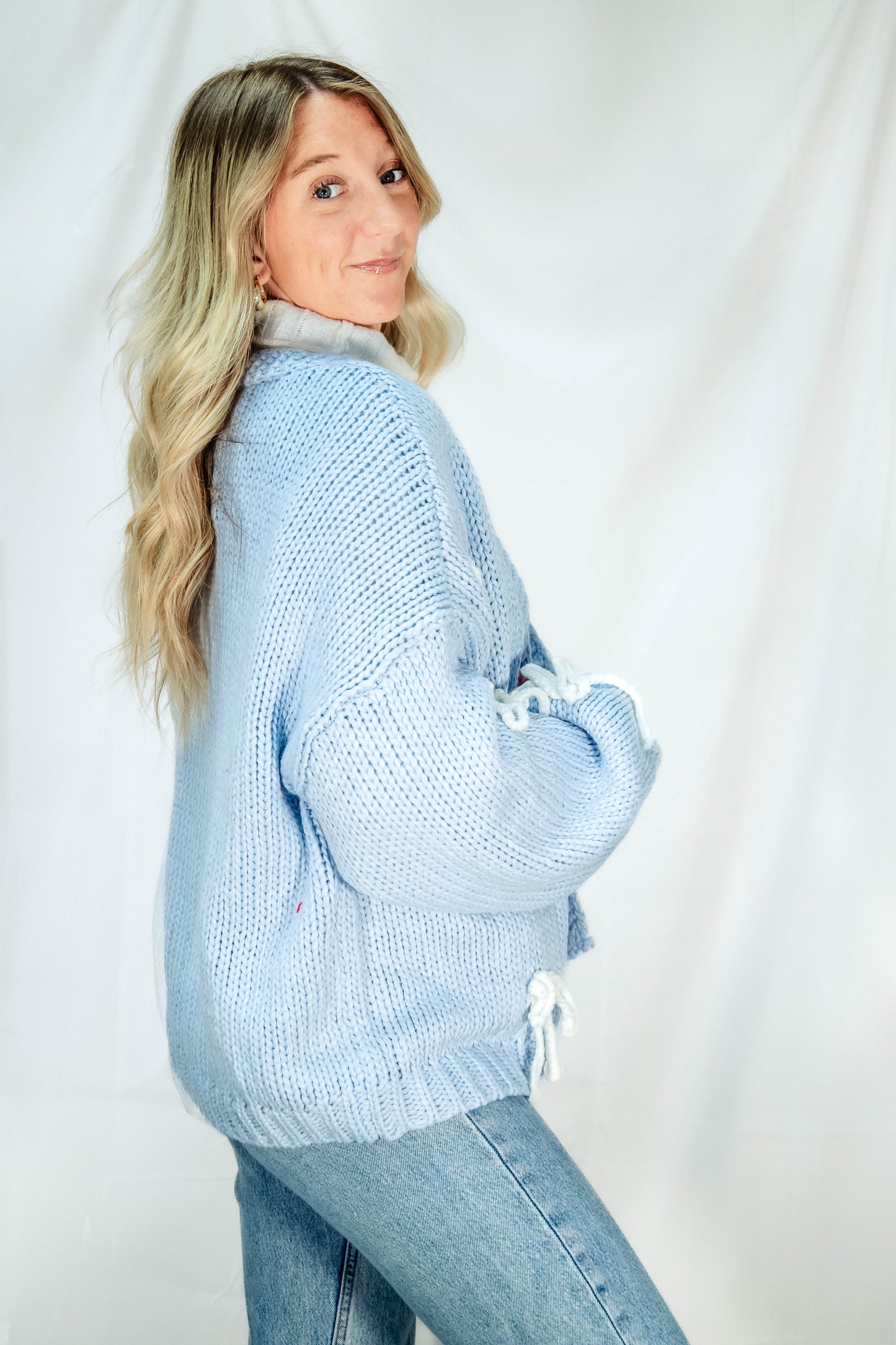 Baby Blues Bow Sweater