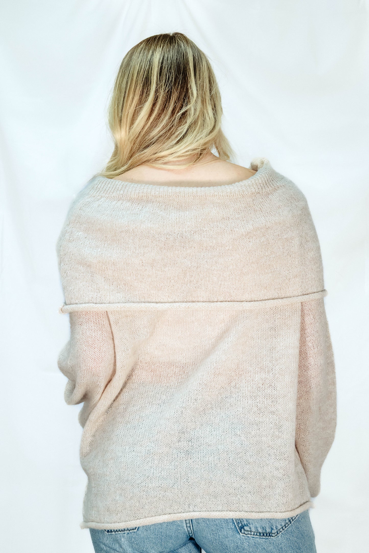 Lightweight Knit Off- Shoulder Sweater