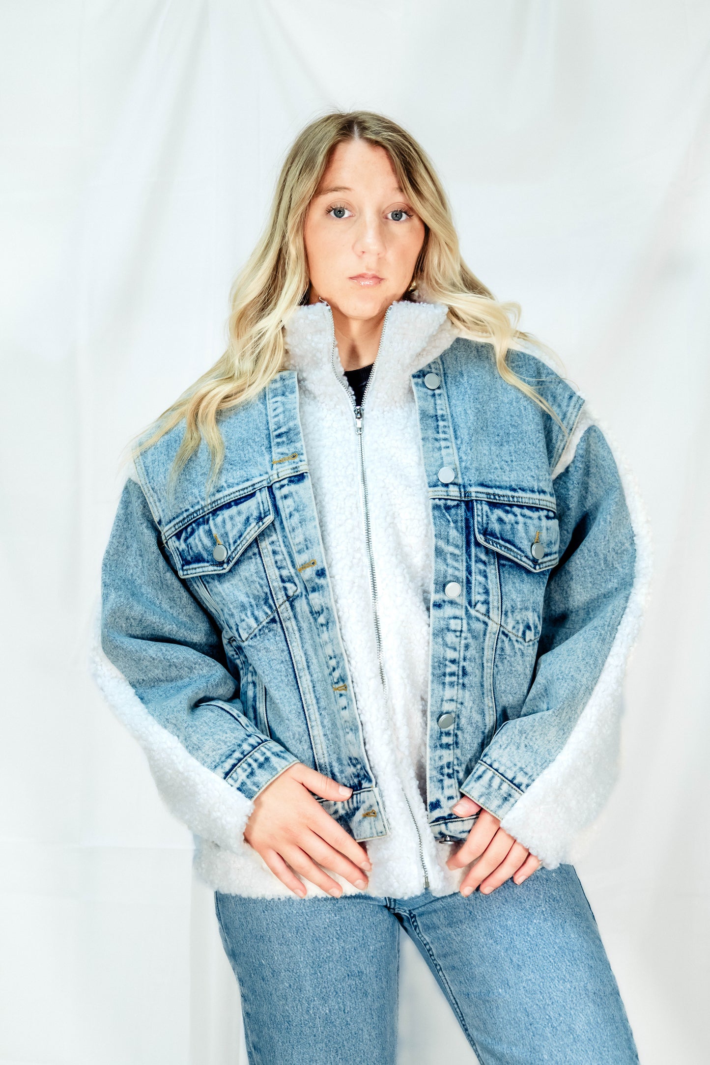 Denim Sherpa Jacket