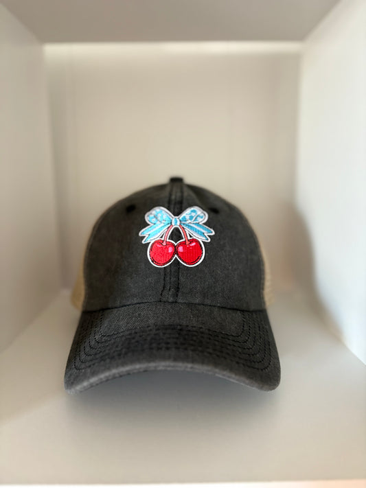 Patriotic Cherry Baseball Cap