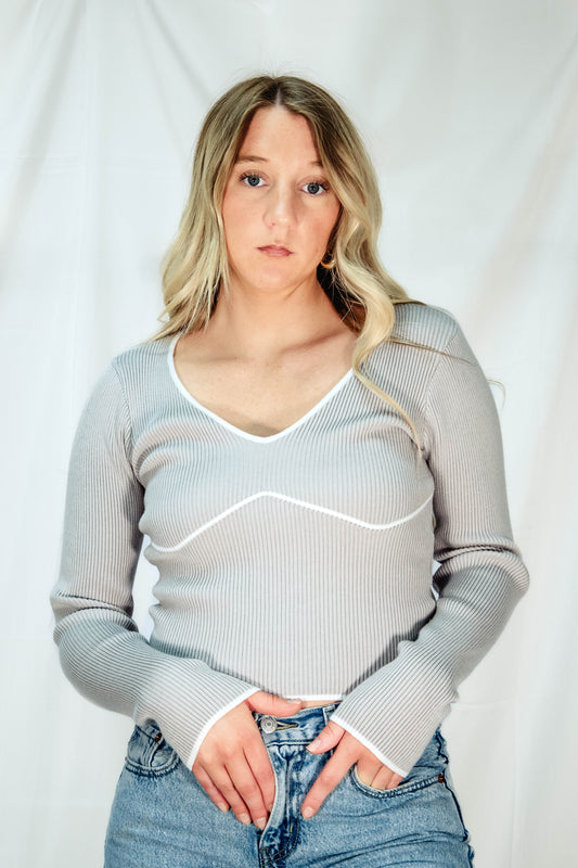Fitted Sweater Top