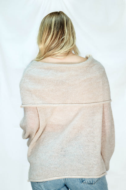 Lightweight Knit Off- Shoulder Sweater
