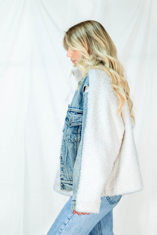 Denim Sherpa Jacket