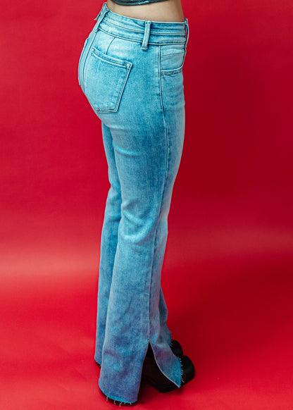 Mid-Rise Flare Jeans