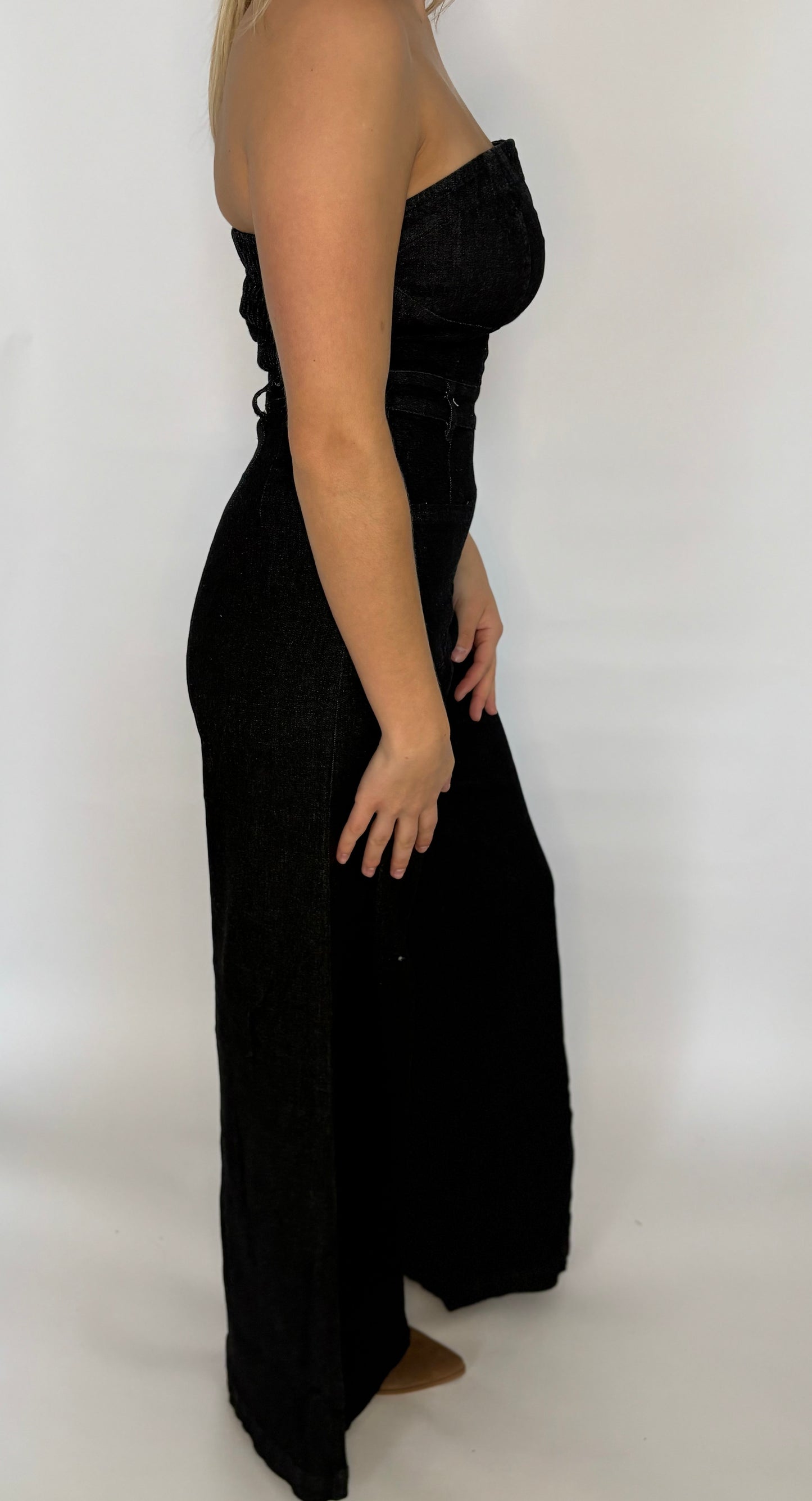 Off Shoulder Wide Leg Jumpsuit