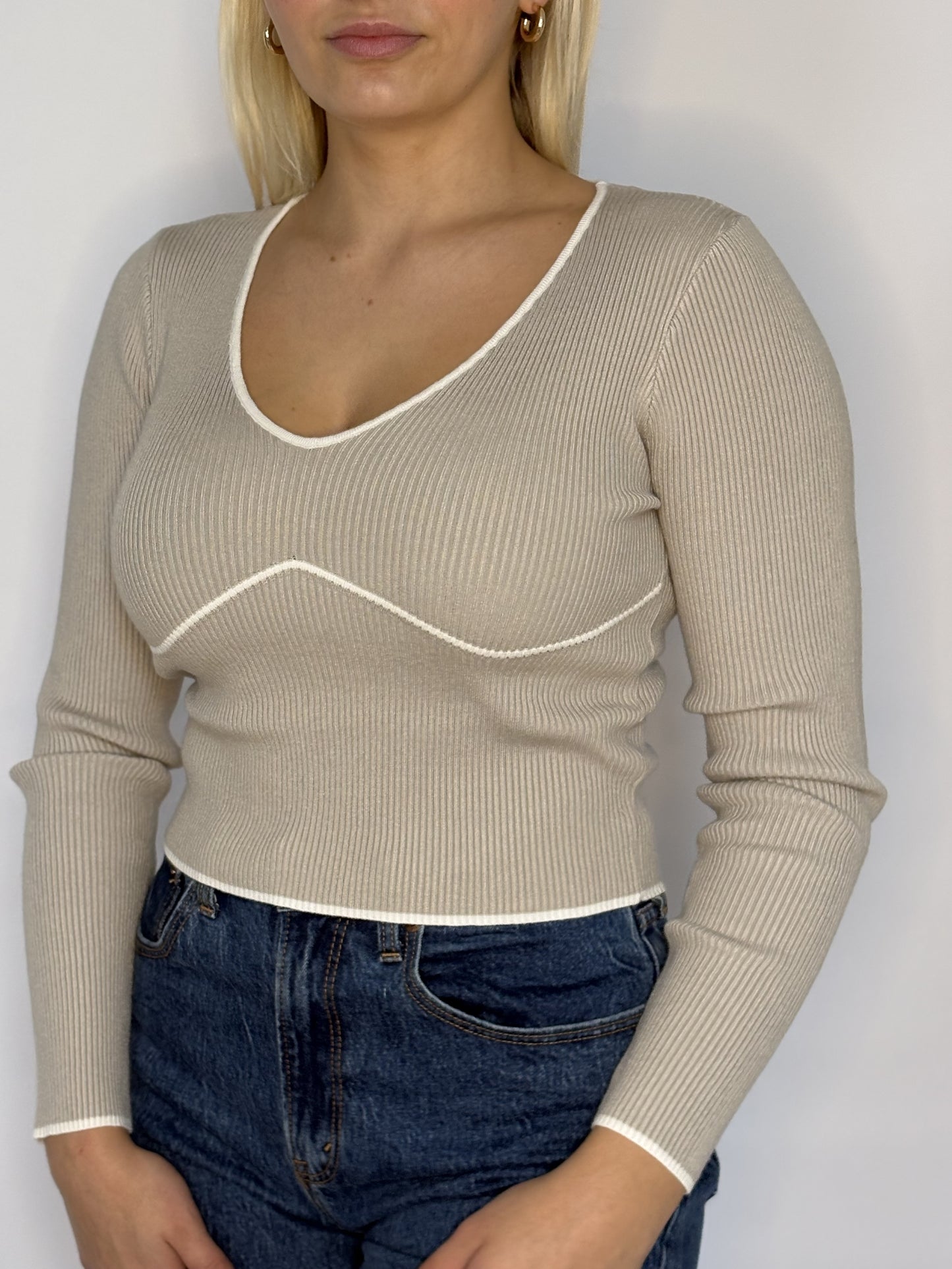 Fitted Sweater Top