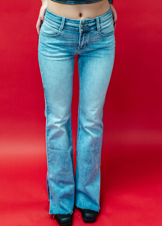 Mid-Rise Flare Jeans