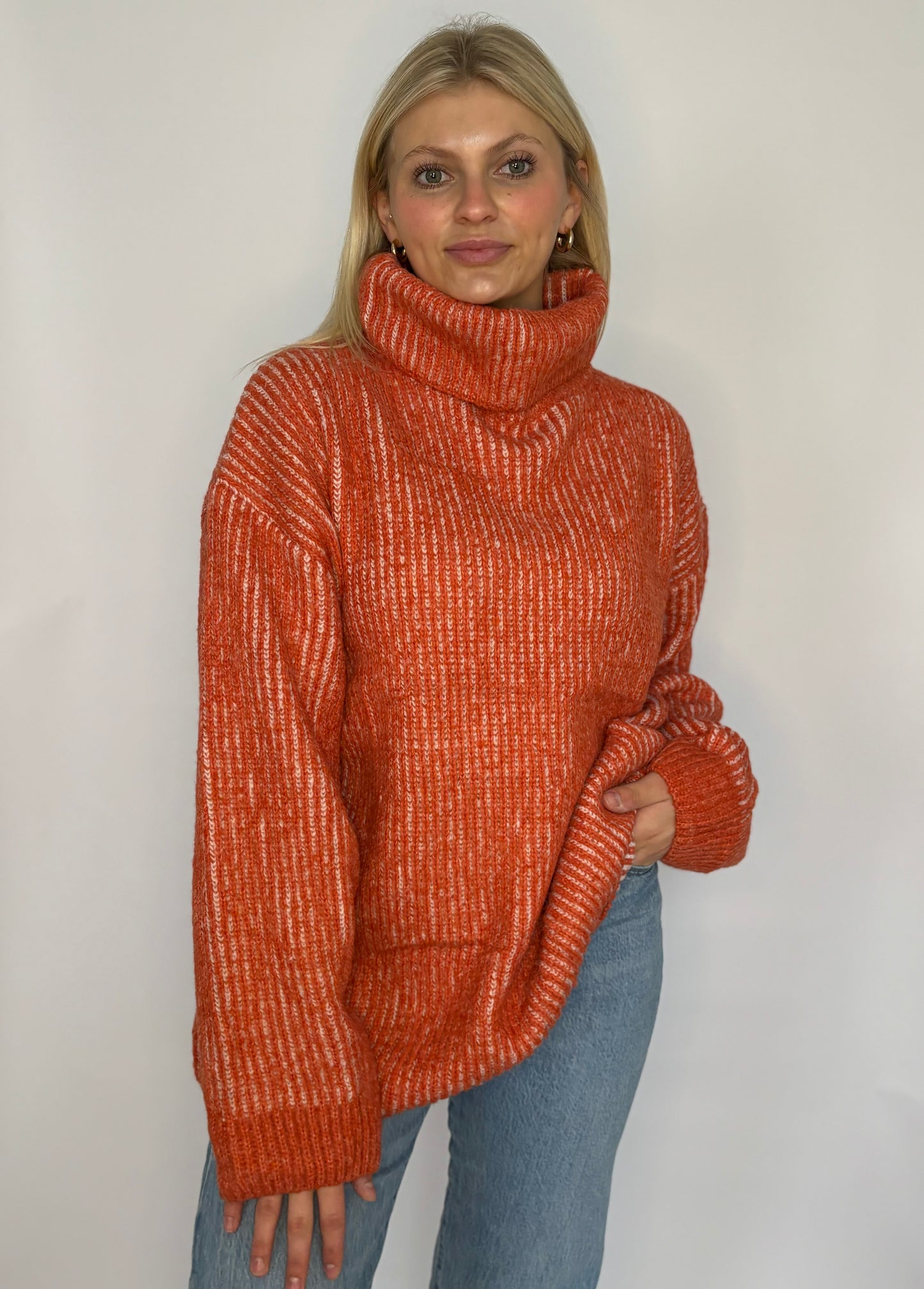 Fall Knit Turtleneck Long Sleeve Sweater