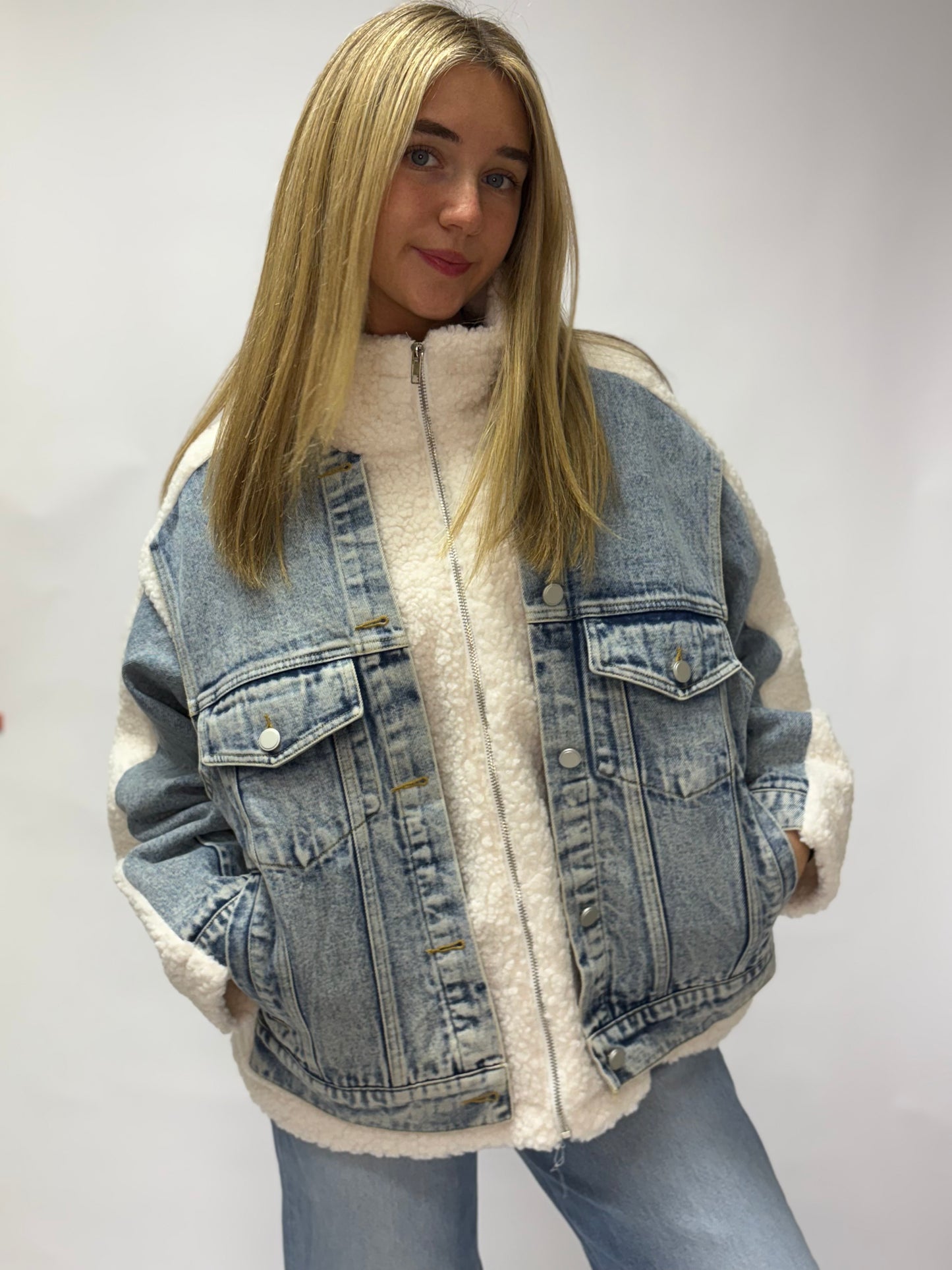 Denim Sherpa Jacket