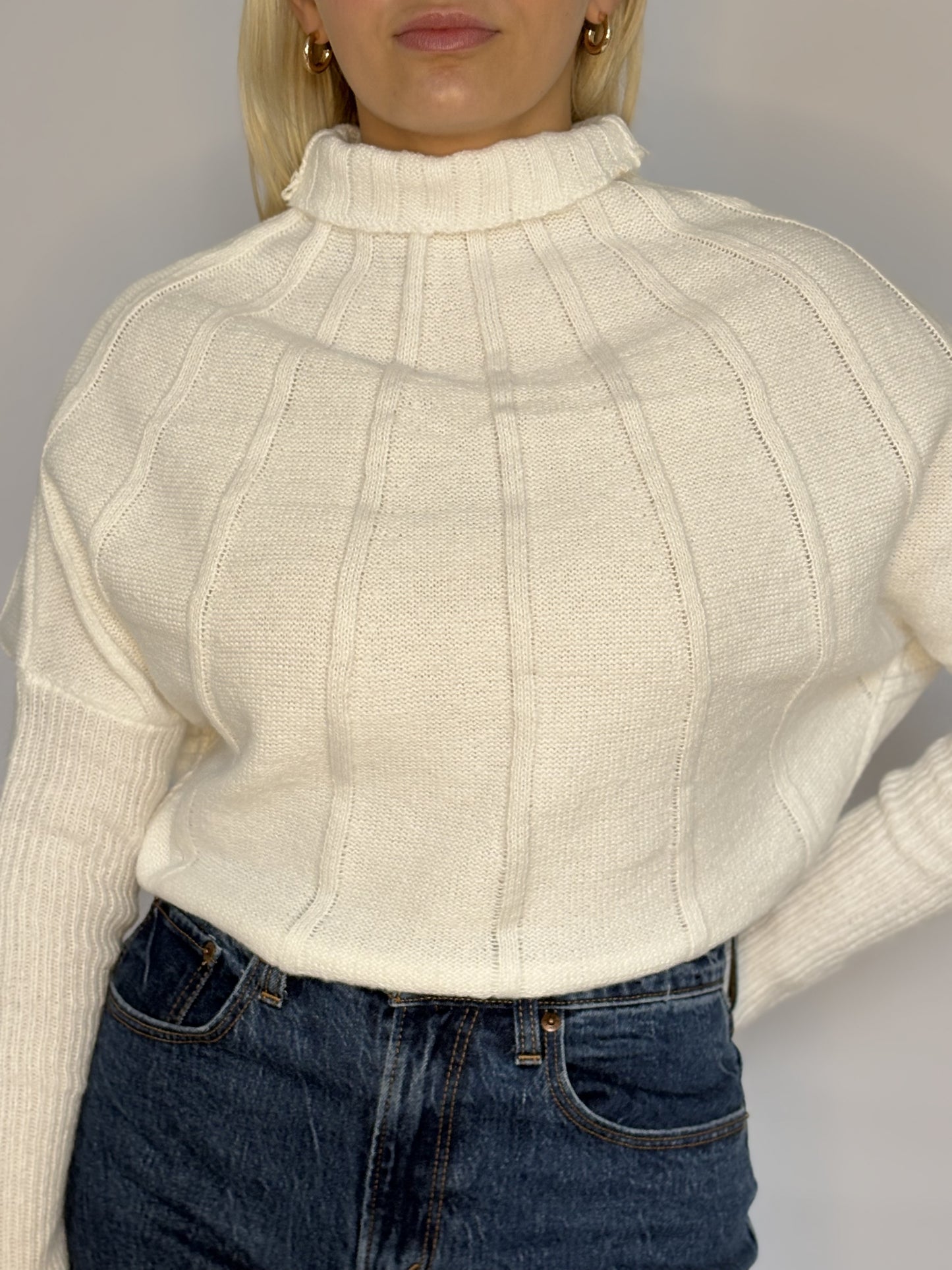 Soft Pleated Crew Neck Top